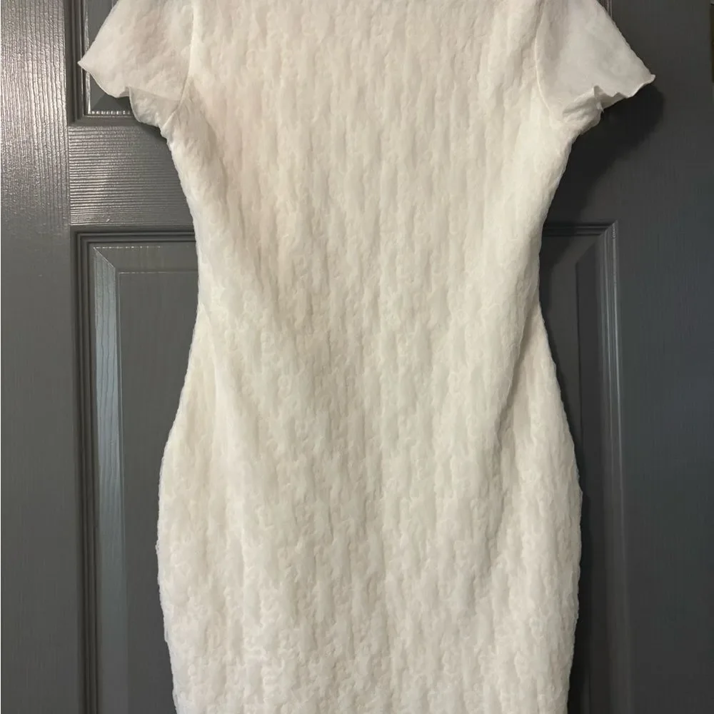 Princess Polly cap sleeve white mini dress size 8